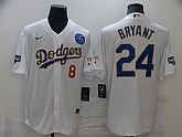 Dodgers 8 Kobe Bryant White Nike 2021 Gold Program KB Cool Base Jersey,baseball caps,new era cap wholesale,wholesale hats